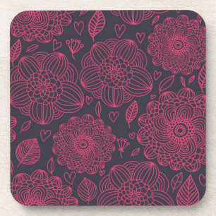 Porta-copo Teste padrão floral