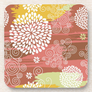 Porta-copo Teste padrão floral 2