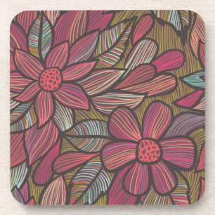 Porta-copo Teste padrão floral 4