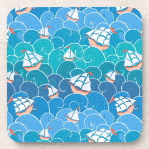 Porta-copo Teste padrão rochoso do mar