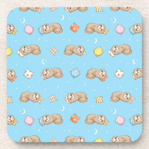 Porta-copo Teste padrão sonolento da preguiça do tempo