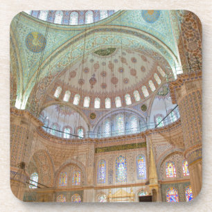 Porta-copo Teto abobadado interior colorido da Mesquita Azul