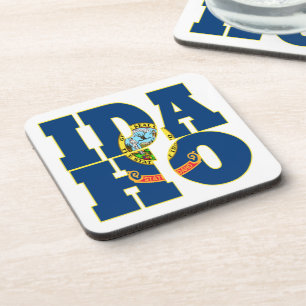 Porta-copo Texto do sinalizador de estado Idaho