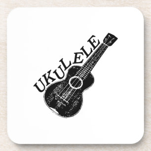 Porta-copo Texto E Imagem Do Ukulele