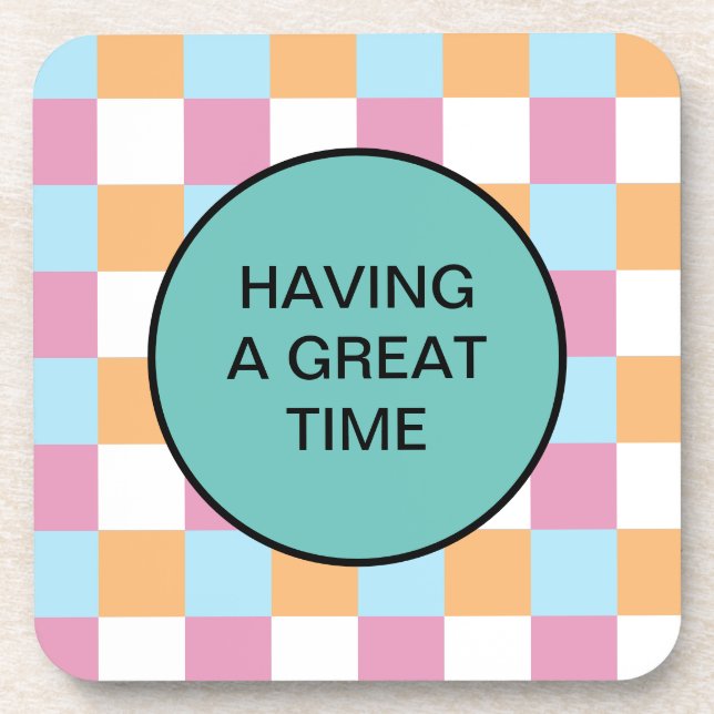 Porta-copo Texto personalizado engraçado (Frente)