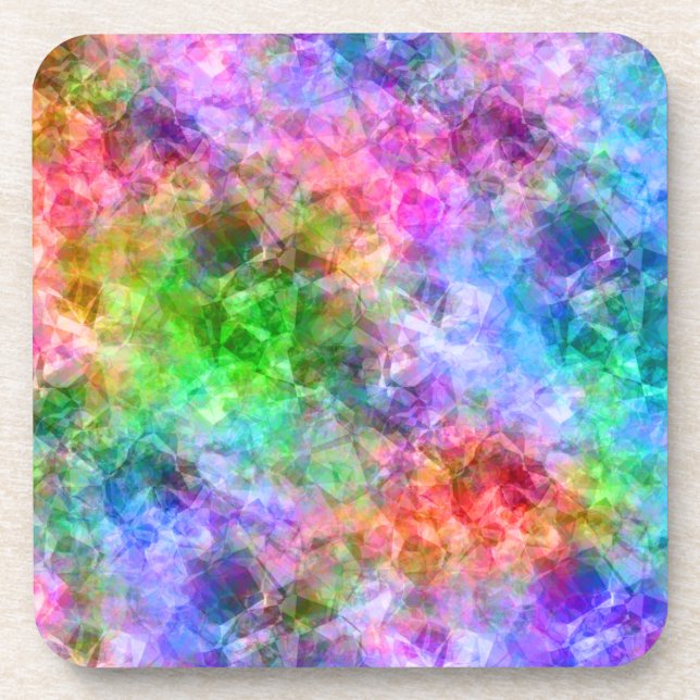 Porta-copo Textura amassada colorida (Frente)