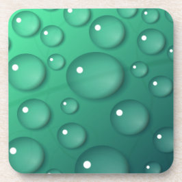 Porta-copo Textura de derramamento de chuva em teal