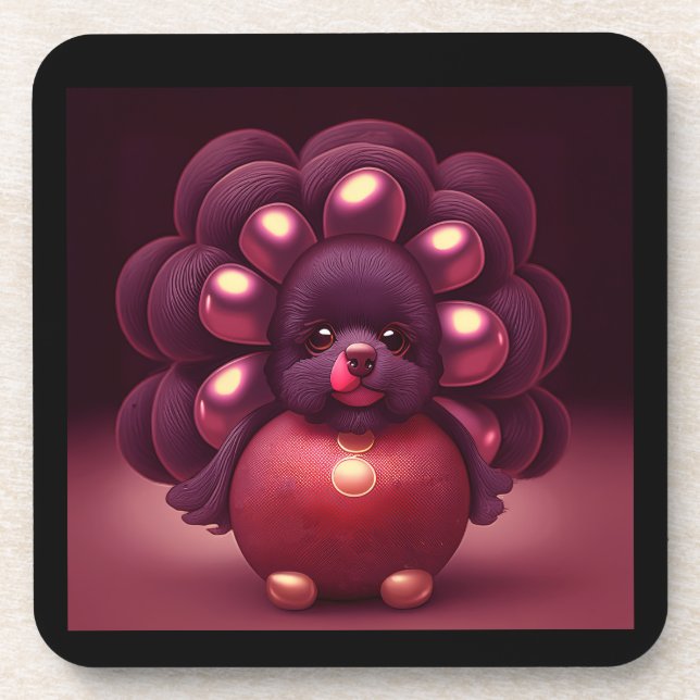 Porta-copo Thanksgiving Turkey-Poodle Hybrid Creature (Frente)