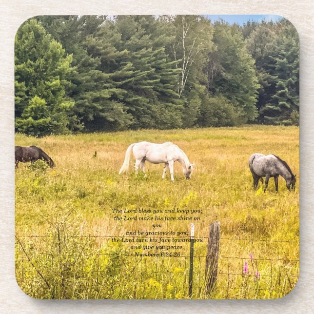 Porta-copo The Lord bless you and keep you;  (Frente)