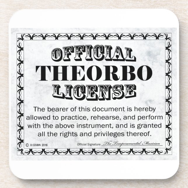 Porta-copo Theorbo License (Frente)