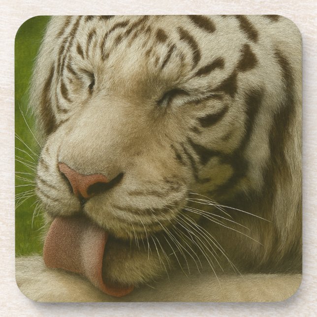 Porta-copo Tigre Branco no Ritual de Alinhamento Privado (Frente)