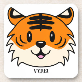 Porta-copo Tigre de Cartoon Sorridente