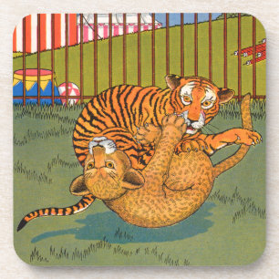 Porta-copo tigre e luta-leopardo
