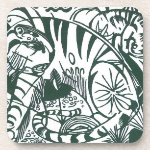 Porta-copo Tigre por Franz Marc, Arte Expressionista Vintage