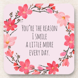 Porta-copo Tipografia bonito, Cor-de-rosa-rosa, com cor-de-ro