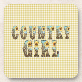 Porta-copo Tipografia de Country Girls