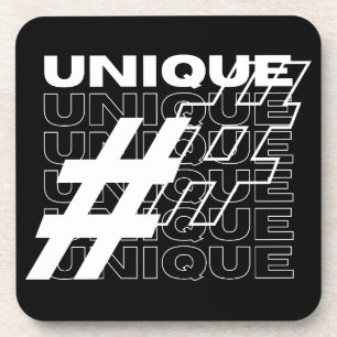 Porta-copo Tipografia Única de Hashtag