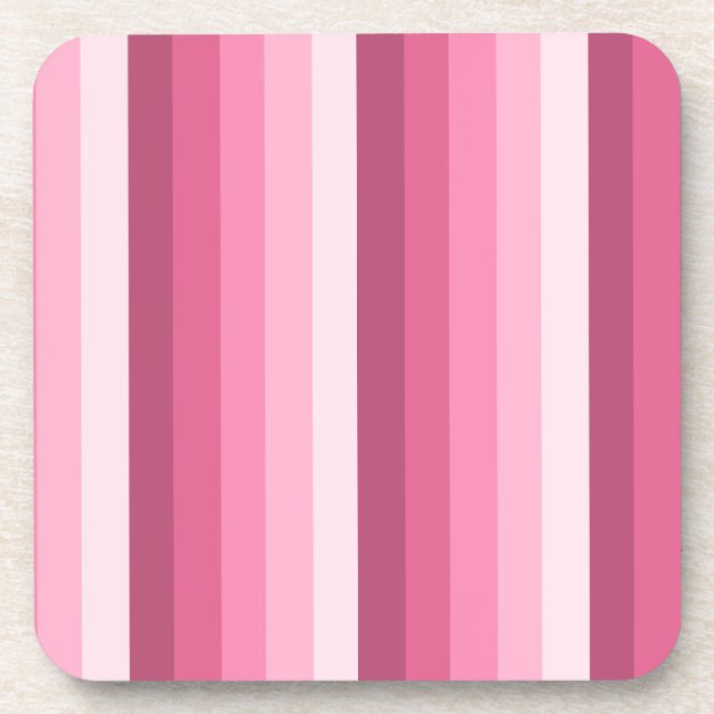 Porta-copo Tiras de sombra rosa (Frente)