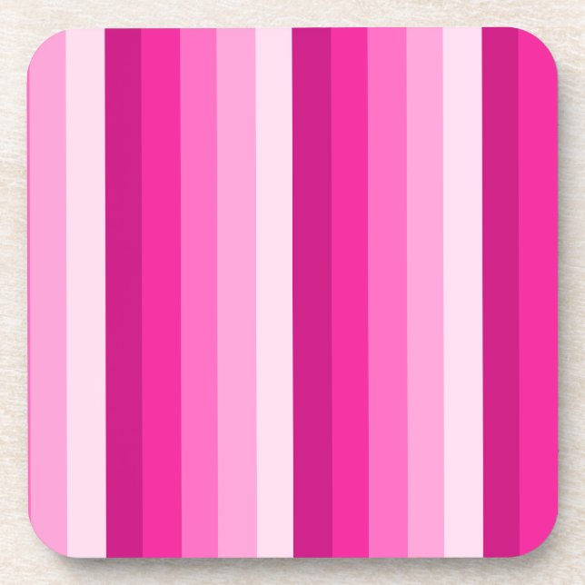 Porta-copo Tiras de sombra rosa-quente (Frente)