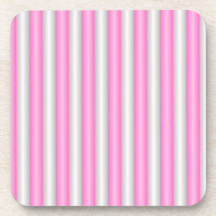 Porta-copo Tiras Rosa Neon Modernas com Efeito 3D