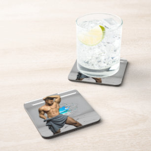 Porta-copo Toalha de Homem de SlipperyJoe quebrada parede bra