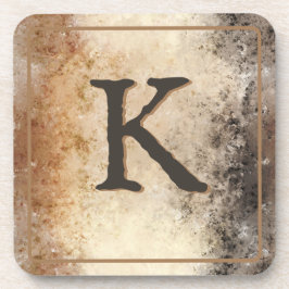 Porta-copo Tom Marrom abstrato