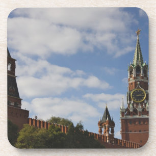 Porta-copo Torre Spasskaya na Praça Vermelha, Moscou, Rússia