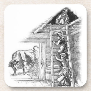 Porta-copo Touro Vintage em Barão