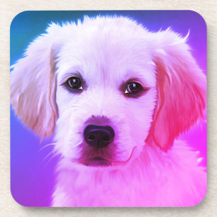 Porta-copo Trabalho de arte- 28740 de pintura de cães brancos