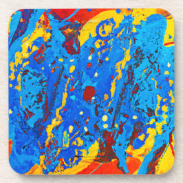 Porta-copo Trabalho de arte de Abstrato de cor vívida