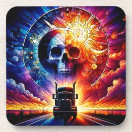 Porta-copo Trabalho de arte de crânio