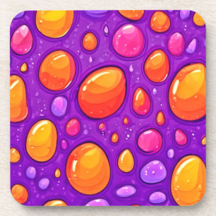 Porta-copo Trabalho de arte de desenho animado de chuva vívid