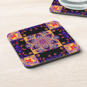 Porta-copo Trabalho de arte de Gráfico Roxo e Preto, Natureza