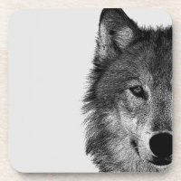 Trabalho de arte de Olhos do Lobo Negro e Branco