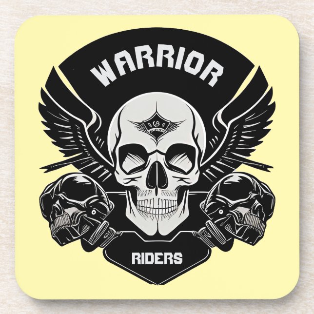 Porta-copo Trabalho de arte do crânio da asa (Frente)