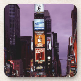 Porta-copo Tráfego na Praça do New York Times à noite