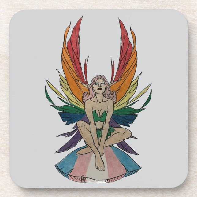 Porta-copo Transgender Faerie  (Frente)