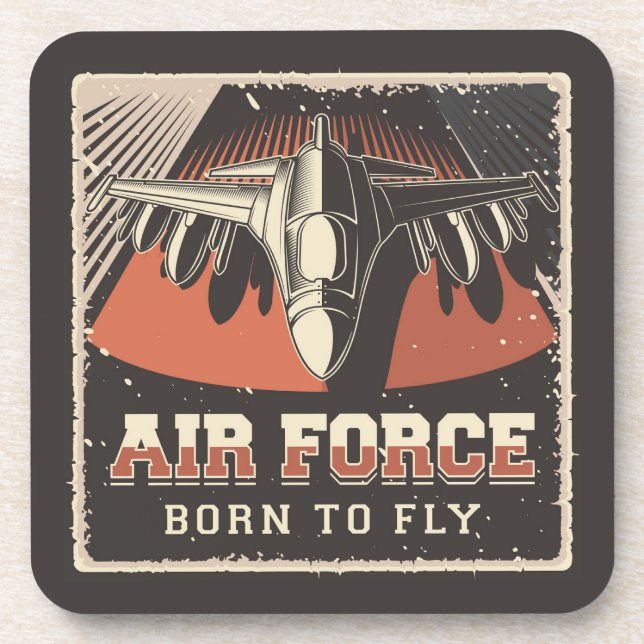 Porta-copo Travesseiro decorativo da Força Aérea da Aviação (Frente)