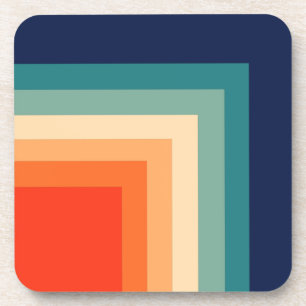 Porta-copo Travesseiro decorativo da paleta colorida 70s