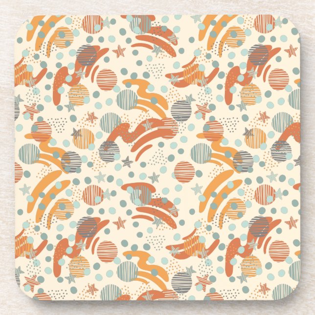 Porta-copo Travesseiro decorativo de padrão de pontos de tend (Frente)