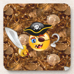 Porta-copo treasure pirate emoji