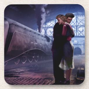 Porta-copo Trem azul