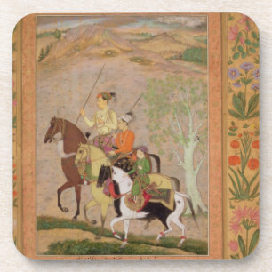 Porta-copo Três príncipes Going Caça, c.1635 (gouache no p