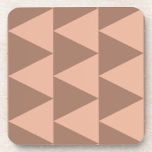 Triângulos Grandes Geométricos Mocha Mousse Rosa D