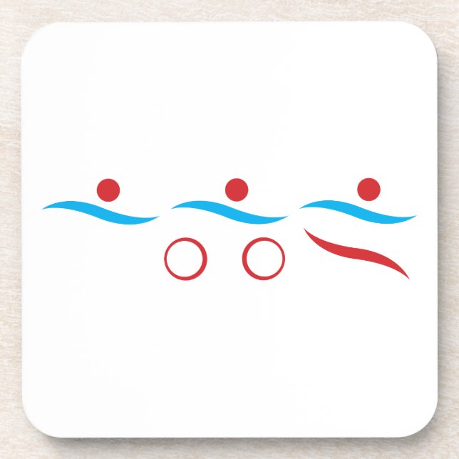 Porta-copo Triathlon moderna e legal montanha russa (Frente)