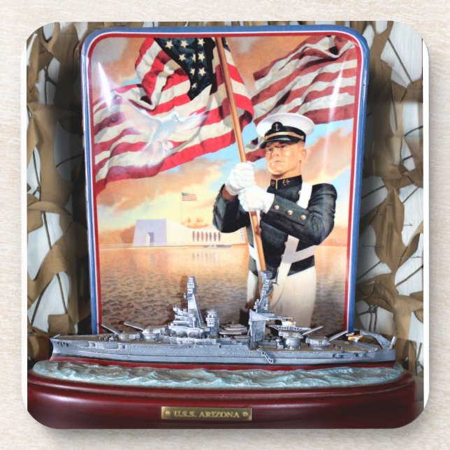 Porta-copo Tributação de Arizona USS (Frente)