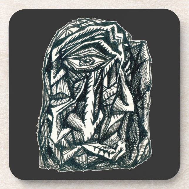 Porta-copo Triumvirato, desenho a tinta (Frente)