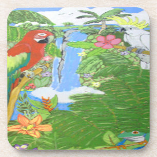 Porta-copo Tropical Paradise Coasters