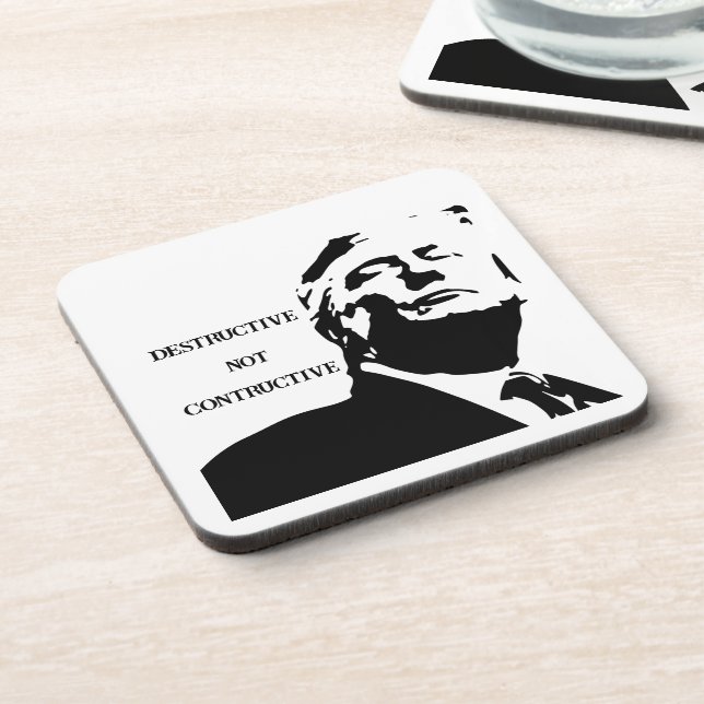 Porta-copo Trump/Coaster de Bebida Destrutivo (Left Side)