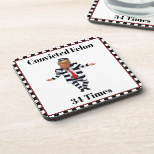 Porta-copo Trump Condenou Coleção de Bebidas Felon